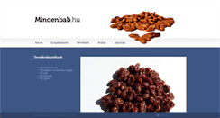 Desktop Screenshot of mindenbab.hu